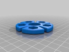 spinner eckig 5ray m8 mechanische Spielzeuge kundengebundene 3d print model - Mito3D