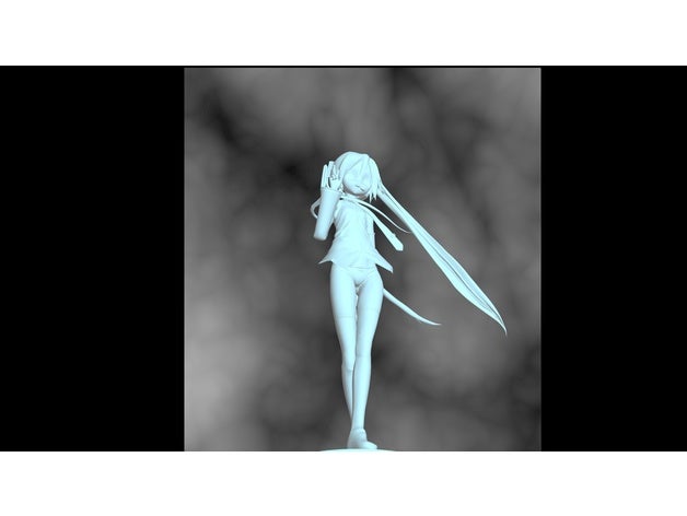hatsune miku sculptures vocaloid 3D print model - Mito3D