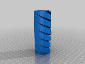 my customized twist bottle outer interactive art 3d print model - Mito3D