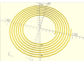 erweiterte archimedischen Spirale Modul math Archimedes Archimedische openscad 3d print model - Mito3D