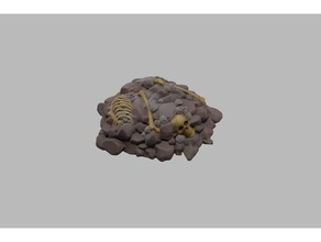 escombros gloomhaven brinquedo & acessórios para jogos 28mm detritos dnd terreno calabouço frostgrave heroquest esqueleto pedras warhammer quest 3d print model - Mito3D