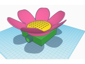 lotus sprinkler outdoor & garden flower flowers box fun lawn summer water watering 3d print model - Mito3D