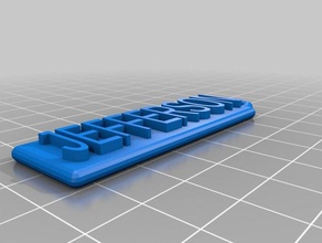 minha personalizado arredondado simples nome fob chaveiros 3d print model - Mito3D