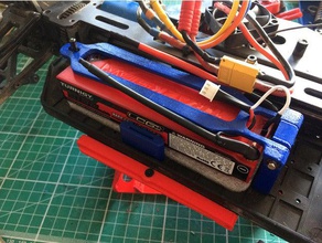 Batterie-Abdeckung-Gestänge montieren rattler 1 8 buggy r c Fahrzeuge Batterie-Abdeckung hobbyking mount rc-car 3d print model - Mito3D