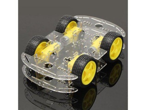Buggy 4wd chassi arduino mecânico de brinquedos buggy chassis robô do veículo kit 3d print model - Mito3D