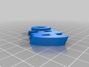 meine angepasste iamburny s v2 text - name keyring keyfob Schlüsselanhänger kundengebundene 3d print model - Mito3D