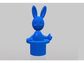 rabbit magic hat lapin chapeau magique Spielzeug & game Zubehör 3d print model - Mito3D
