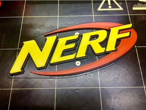 nerf logo signs & logos 3d print model - Mito3D