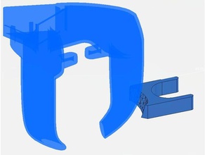 autolevel mount goril fan kanalı 3d yazıcı parçaları prob bağlayın ljc18a3 3d print model - Mito3D