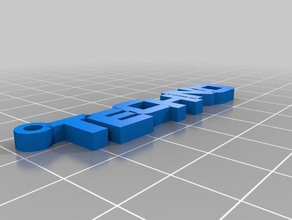 techno chave de cadeia chaveiros 3d print model - Mito3D