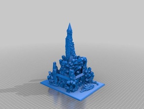 crystal fortress fixed buildings & structures 3d print model - Mito3D