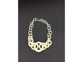 ring necklace jewelry fashion necklaces rings 3d print model - Mito3D