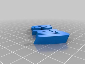 meine angepasste iamburny s v2 text - name keyring keyfob Schlüsselanhänger kundengebundene 3d print model - Mito3D