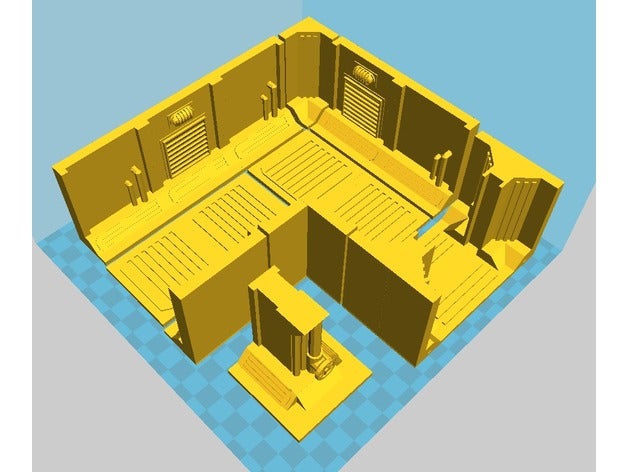 modular space hulk jeu bâtiments et structures 28mm 28mmscale 40k modulaire terrain wargaming warhammer 3D print model - Mito3D