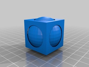 grande palla piccolo blocco matematica arte 3d print model - Mito3D