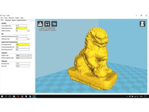 fu dog concrete garden ornament scans & replicas dragon sculpture 3d print model - Mito3D