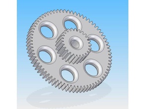gear 72 - 25 thooth machine tools gears toy 3d print model - Mito3D