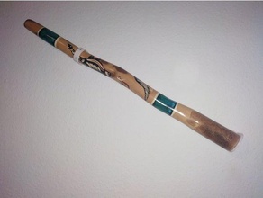 didgeridoo de montage mural décor titulaire 3d print model - Mito3D