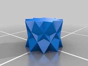 enneagrammic 9 3 & 2-antiprism matemática antiprism eneagrama poliedros poliedro 3d print model - Mito3D