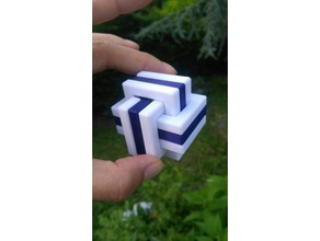 puzzle 1-2-3 solved puzzles 3d print model - Mito3D