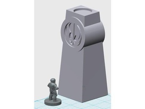 star wars legion jedi totem oyuncak & oyun aksesuarları bina sütun pillar heykel yapısı arazi 3d print model - Mito3D