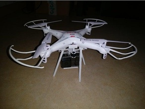 syma x5c macchina fotografica di azione supporto r c i veicoli drone quadcopeter 3d print model - Mito3D