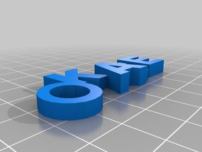kate Anahtarlık 3d print model - Mito3D
