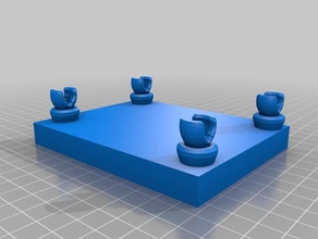 fold up table decor camping 3d print model - Mito3D