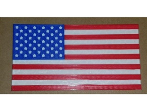 bandiera americana segni e loghi 4 luglio america remix usa 3d print model - Mito3D