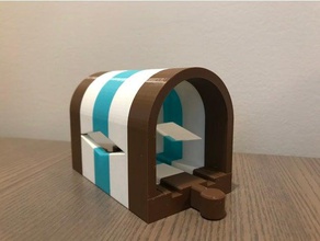 túnel de trem A impressão 3d brinquedo trilho madeira 3d print model - Mito3D