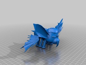 gizmo Biene Fledermaus nicht das zuckerwasser Skulpturen bat bee 3d print model - Mito3D