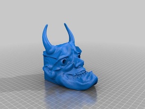 máscara de oni las esculturas la 3d print model - Mito3D