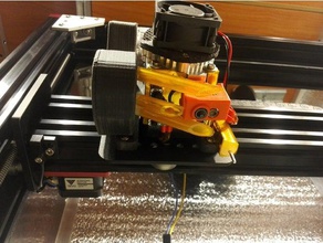 titan aero + volcano standart extruder bltouch sturdy mount v2 3d printer parts 3d print model - Mito3D