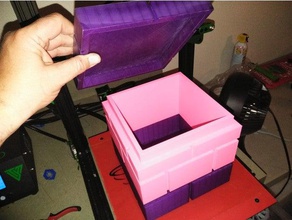 mario brick block box 3d print model - Mito3D