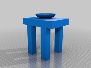 base da tavolo vaso La stampa 3d art forme di netfabb sketchup tabella il 3d print model - Mito3D