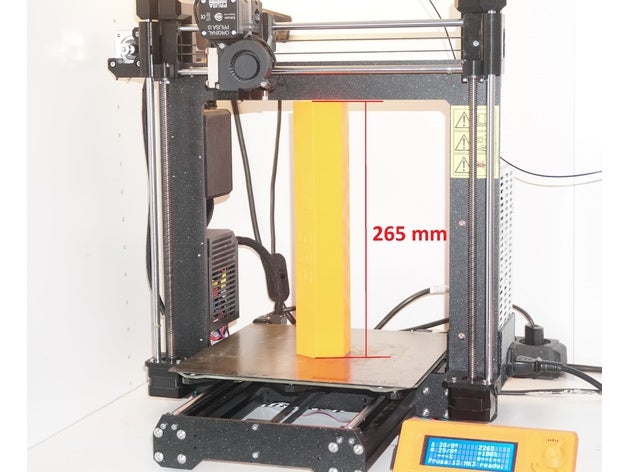 prusa i3 mk3 126 criar volume 26 5 cm de construir em altura + facilmente intercambiáveis cabeça da extrusora Impressora 3d peças compilação atualização original eixo x polia intermediária extremidade fim do motor z 3D print model - Mito3D