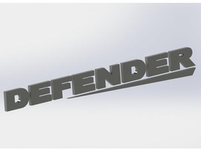 defender automotive badge defender landrover letters