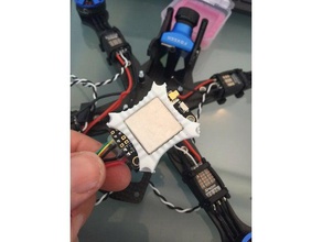 matek vtx baixo perfil de auto-retenção resfriamento choque protectot montagem r c veículos drone corrida vtx-mount titular 3d print model - Mito3D