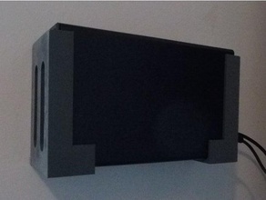 raidon boîtier de disque dur sur le mur bureau pas soutien support mural 3d print model - Mito3D