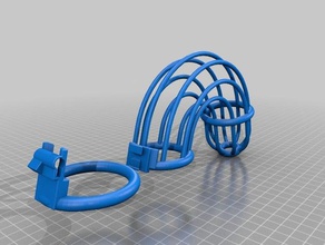 meine angepassten Käfig ring-v001 kundengebundene 3d print model - Mito3D
