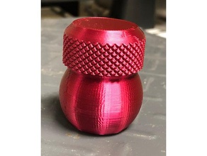 repaired bottle screw cap 30 knurled top containers 3d print model - Mito3D