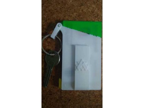 wallet 3d printing card clip keychain money 3d print model - Mito3D