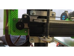 adaptateur poulie axe x avec mgn12 de la tarántula La impresión en 3d 3d print model - Mito3D