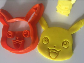 pikachu à l'emporte-pièce les articles ménagers cookie emporte-pièce emporte-pièces pokemon 3d print model - Mito3D