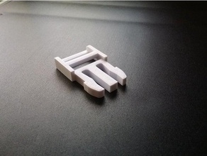 greggio snap-fit fibbia maschio accessori di rilascio lato 3d print model - Mito3D