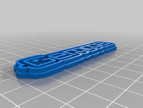 gemma llaveros personalizado 3d print model - Mito3D