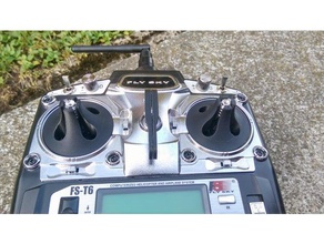 fs-t6 transmitter stick guards 3d printing drone flysky fpv guard quadcopter rc 3d print model - Mito3D