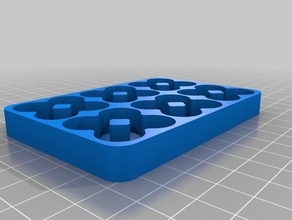 aa 24 cell tray 147mm organization customized 3d print model - Mito3D