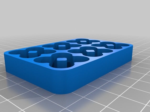 aaa 24 cell tray 107mm organization customized 3D print model - Mito3D