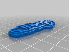 selfie keychains customized 3d print model - Mito3D